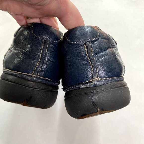 Clarks Un.Loop Unstructured Leather Slip On Shoes 9.5 - Picture 6 of 10